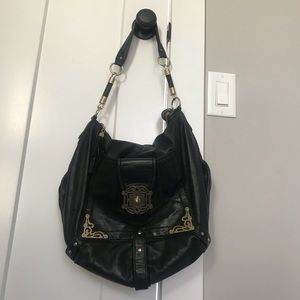 Cole Haan leather buckle shoulder bag hobo